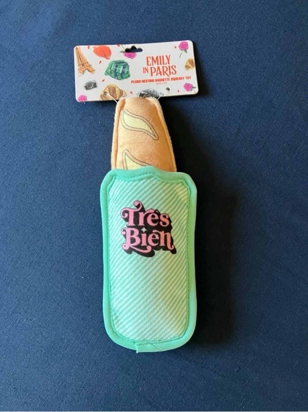 Netflix Emily In Paris Baguette Dog Toy